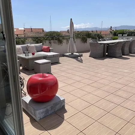 Patio D'azur Toit Terrasse De Gamme 3 Ch Jacuzzi Coeur De Et 아파트 *