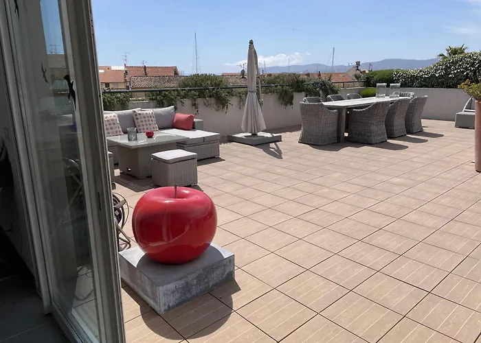 Patio D'azur Toit Terrasse De Gamme 3 Ch Jacuzzi Coeur De Et Apartman *